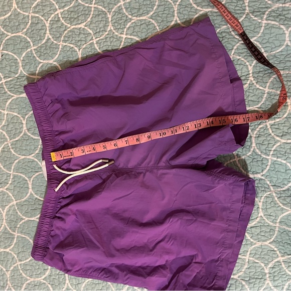 Solid & striped purple swim trunks men’s XXL - Picture 5 of 7